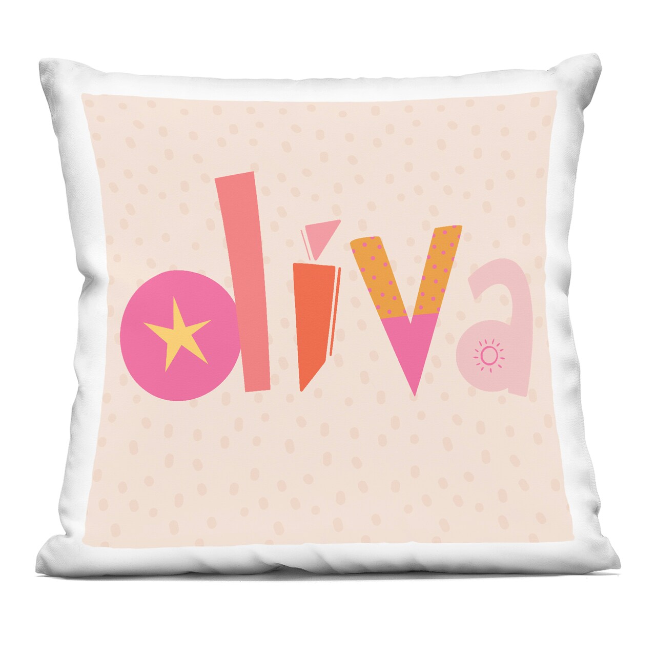 Stupell Industries Diva Patterned Whimsical Text Decorative Printed Pillow design by Sazerelli Designs, 18 x 7 x 18